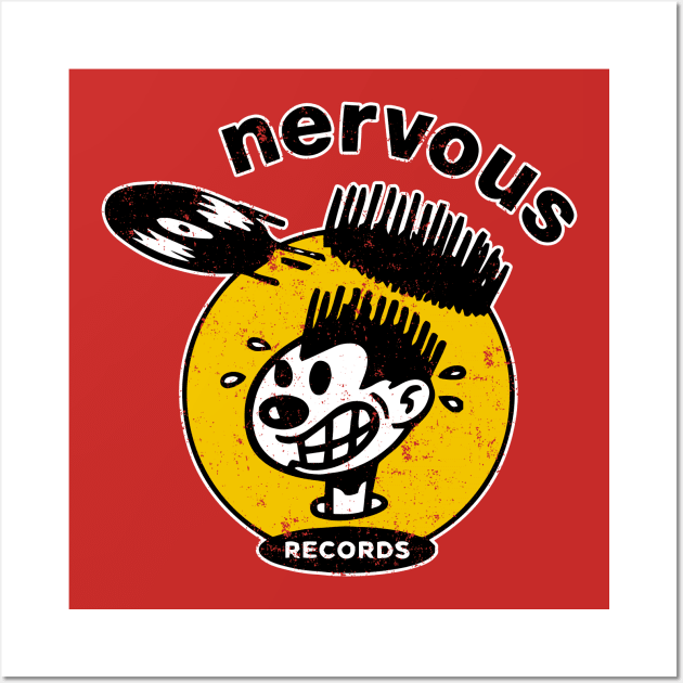 Vintage Nervous vinyl Wall Art by OniSide